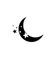 sickle moon graphic design template isolated vector image