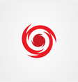 hurricane symbol abstract icon vector image