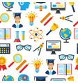 education colorful seamless pattern vector image vector image