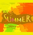 hot summer background with bright color brush vector image