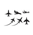 airplane icon vector image