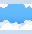 cloud with blue sky background vector image