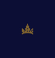 crown logo icon vector image vector image