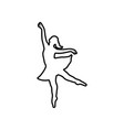 dancing icon design template isolated vector image vector image