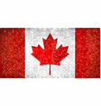 grunge mosaic flag of canada vector image
