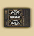 vintage western label retro vector image