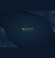 abstract luxury golden line on gradient blue vector image