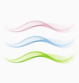 color flow transparent wave smoky background vector image vector image