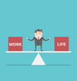 work and life balance vector image