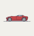 fictional sport car vector image vector image