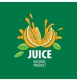 logo of fresh juice vector image