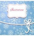 christmas invitation card vector image