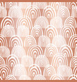 copper foil rainbow shapes seamless pattern vector image vector image