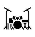 drum set icon vector image