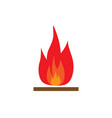 fire sign 1103 vector image
