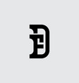 minimalistic monogram premium business logotype vector image vector image