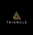 triangle logo icon vector image vector image