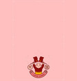 blank pink national chinese day paper vector image vector image