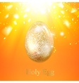 golden egg vector image vector image