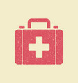 medical box icon in retro style flat eps vector image vector image