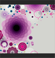 artistic floral background vector image vector image