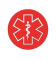 caduceus symbol isolated icon vector image