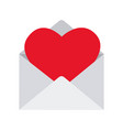 love envelopes with hearts vector image