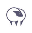 sheep farm logo icon vector image