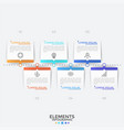 modern infographic template vector image