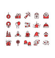 christmas and new year winter holidays santa vector image