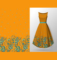 seamless hand-drawn floral pattern with lots vector image