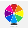wheel of fortune lucky icon vector image