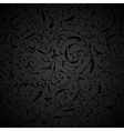 black seamless floral pattern vector image