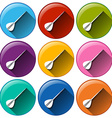 round icons with darts vector image vector image