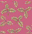 seamless pattern with leaves vector image