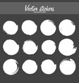 set of vintage ink painted labels for greetings vector image