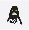 chost boo for halloween vector image vector image