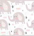 elephant pattern vector image