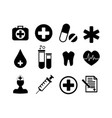 collection of medical icons vector image