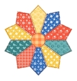 patchwork abstract flower vector image