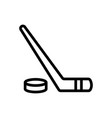 putter puck icon isolated contour symbol vector image