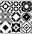 azulejo seamless tile pattern geometric vector image vector image