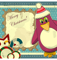 christmas card vector image vector image