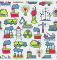industrial sketch seamless pattern vector image