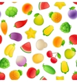 seamless pattern with fruits and vegetables vector image