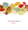 autumnal background vector image vector image