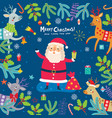 christmas and new year background vector image