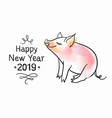 template for greeting card black and white linear vector image
