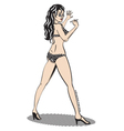 bikini girl vector image