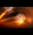 neon square and line lights on dark background vector image